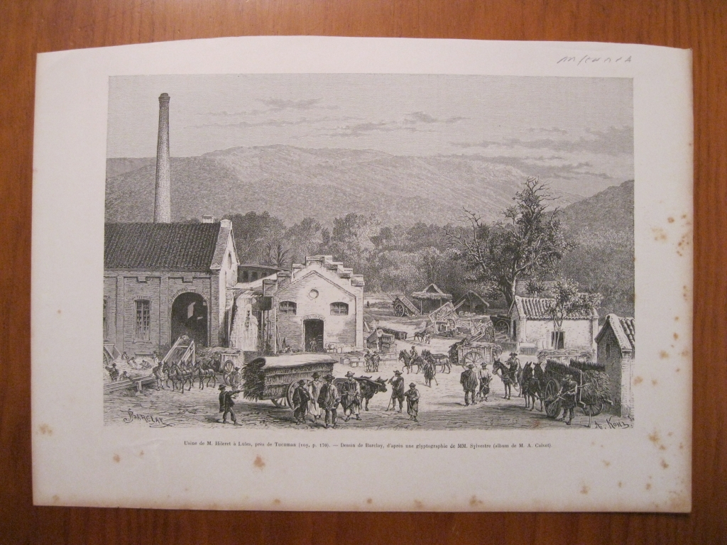 Vista de una fábrica, cerca de Tucuman, (Argentina),1887. Barclay